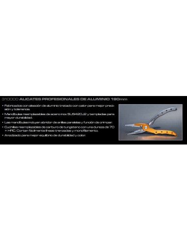 Alicates Aluminio Cinnetic 190 mm
