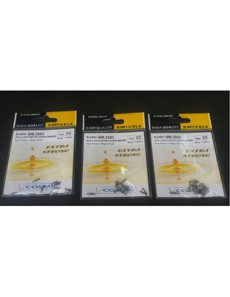 rolling swivels colmic extra strong 