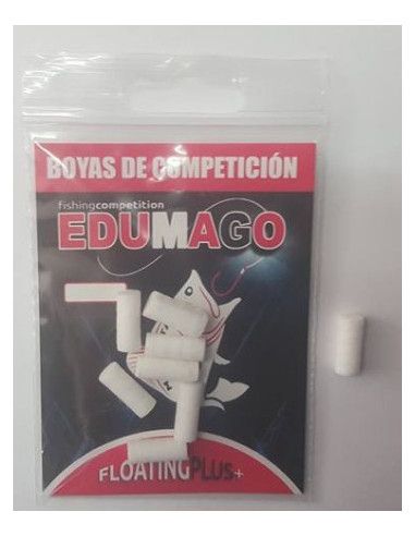 Flotante Edumago 14x4mm 8 unidades blanca .