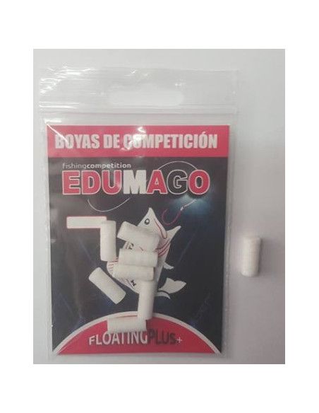 Flotante Edumago 14x4mm 8 unidades blanca .