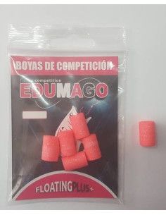 Flotante Edumago 14x8mm 6 unidades rosa .