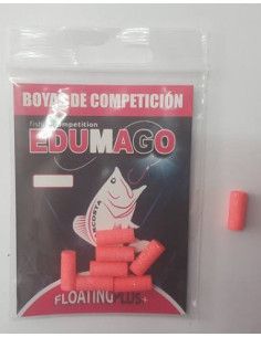 Flotante Edumago 14x4mm 8 unidades rosa.