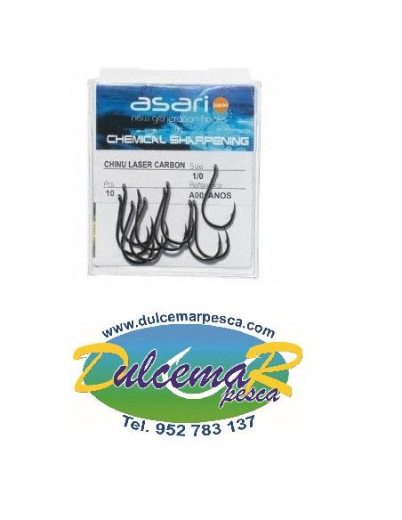 Anzuelo Asari Chinu Laser Carbon