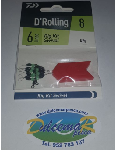 Topes Silicona con Rolling Daiwa