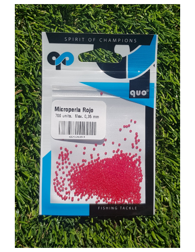Microperlas QUO rojas 0.35mm