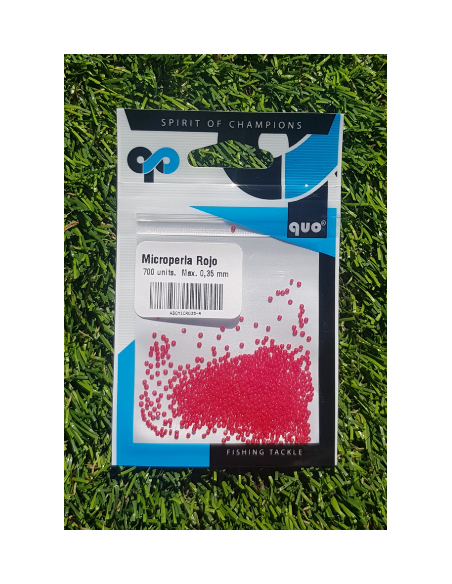 Microperlas QUO rojas 0.35mm