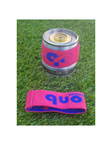 Muñequera para bobina QUO rosa/azul