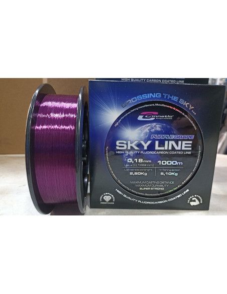hilo cinnetic sky line purple grape especial para bobinar carretes