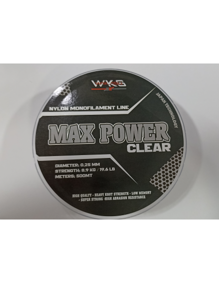 Hilo Wakasu Max Power Clear 500 Metros