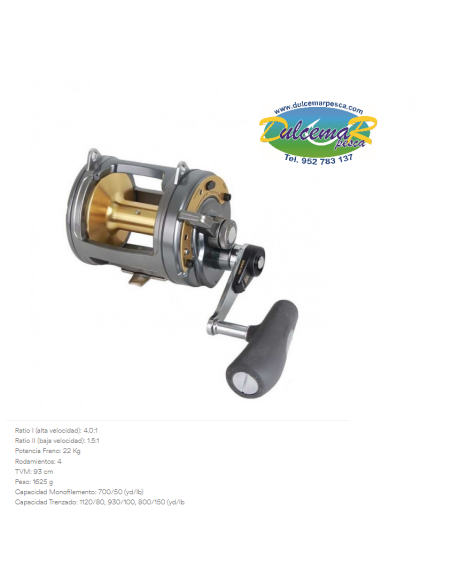 Carrete Shimano Tyrnos 50 II LRS