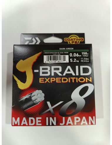 Trenzado Daiwa J-Braid Expedition 150 Metros