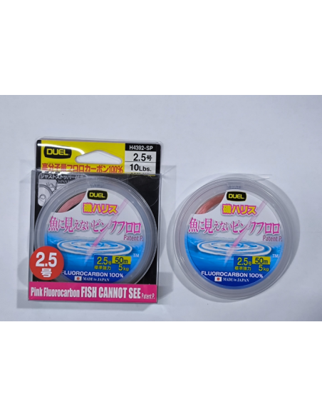 Duel Pink Fluorocarbon 50 Metros