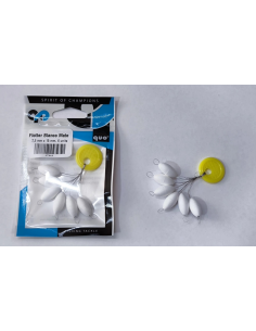 Perlas Flotante Blanca 7,3x15mm