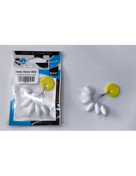 Perlas Flotante Blanca 7,3x15mm