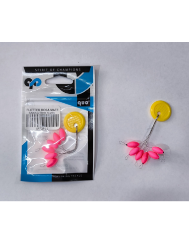Perlas Flotantes Rosa Mate  5,6x11 mm
