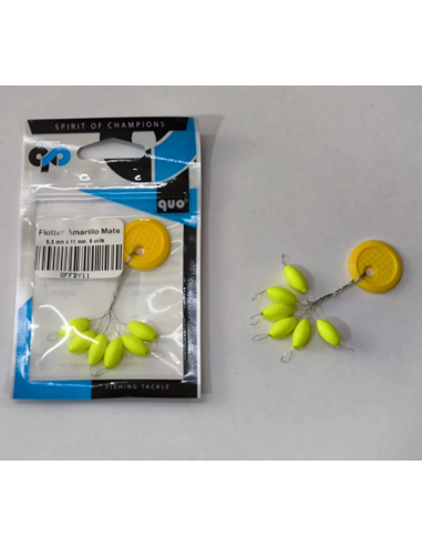 Perlas Flotantes Amarilla Mate 5,6x11mm