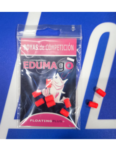 Flotante Edumago 8x4 mm Roja  9 unidades