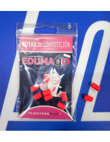 Flotante Edumago 8x4 mm Roja  9 unidades