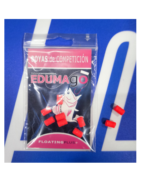 Flotante Edumago 8x4 mm Roja  9 unidades