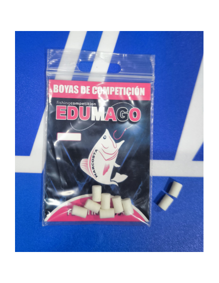 Flotante Edumago 8x4 mm Blanca   9 unidades