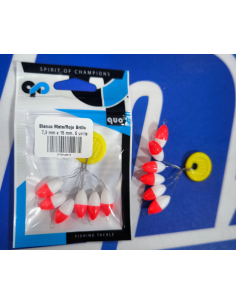 Perlas Flotantes Blanca  Roja  7,3x15mm
