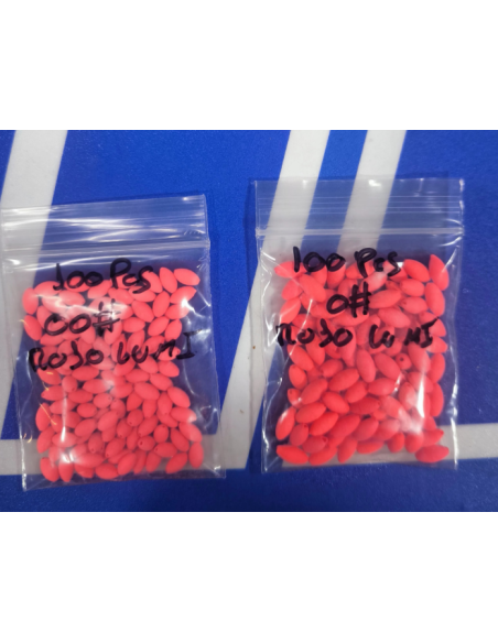 Perla Pasante Roja Fosfo Peste n 00 100 unidades