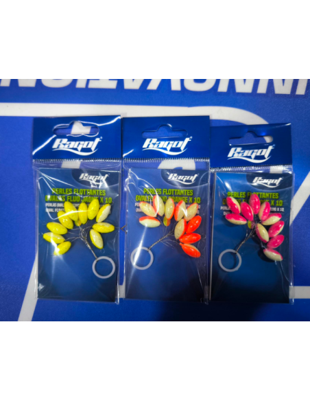 Perlas Flotantes Ragot  Amarilla /fluor 10 unidades