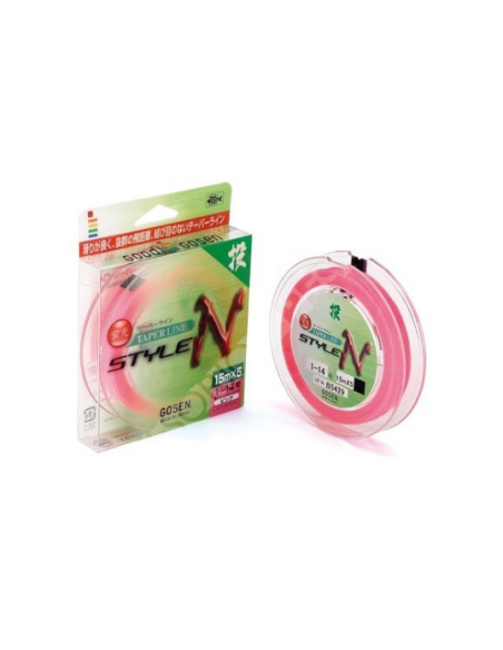 Colas de rata Gosen Style  rosas  0,165-0,62 mm