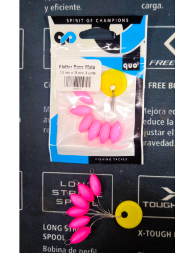 Perlas flotante Rosa fucsia 7,3x15mm