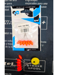 Perlas Flotantes Quo rojo Mate  5,6x11 mm
