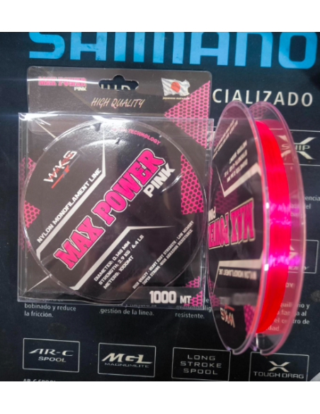 Wakasu Max Power 1000 mtrs  Pink