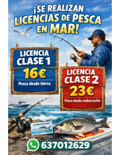 Licencia de Pesca Maritima en Andalucia