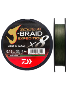 Daiwa J-braid 8 X  Expedition 500 mtrs  Dark Green 2