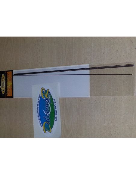 Aguja stonfo 30 cm 0,8cm  diametro ,con punta blanca.5 unidades